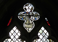 rampton church, cambs   (33) c15 glass fragments