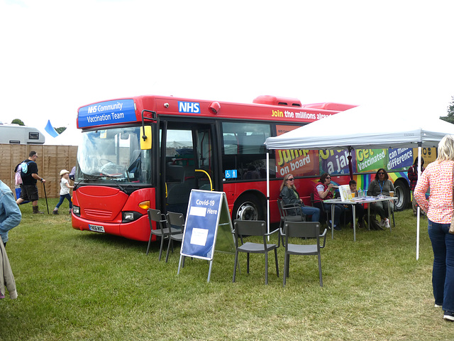 NHS Covid-19 vaccination bus at the Suffolk Show - 1 Jun 2022 (P1120055)