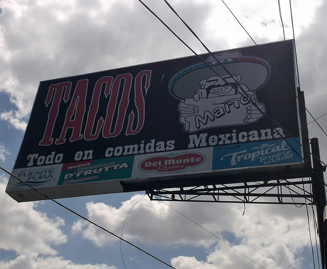 Mario's tacos in the air !