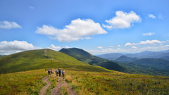 Hiking trails in the Bieszczady Mountains, Carpathians Poland