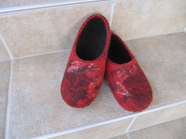 felted slippers