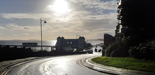 Sunlit pier