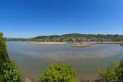 auf dem Vogelbeobachtungs- bzw. Aussichtsturm am Klingnauer Stausee (© Buelipix)