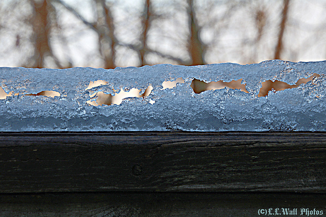 Icy Railing