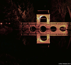 Barockbrücke am Abend