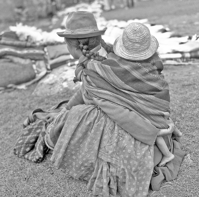 Young mother... at the Chincher Market in 1982