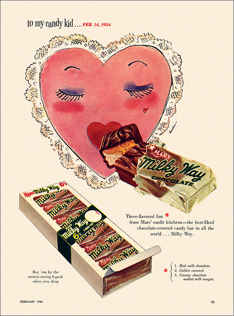 Milky Way Candy Ad, 1954