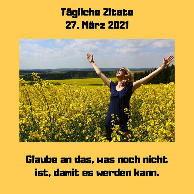 Tägliche Zitate 27. März 2021