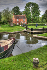 Papercourt Lock, River Wey Navigation