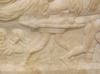 Detail of a Relief with Dionysos in the National Archaeological Museum in Athens, May 2014