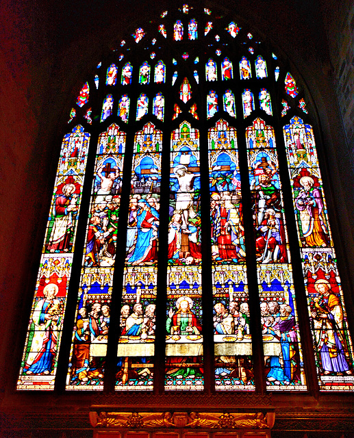 Stained Glass St Nicholas Cathedral.Newcastle