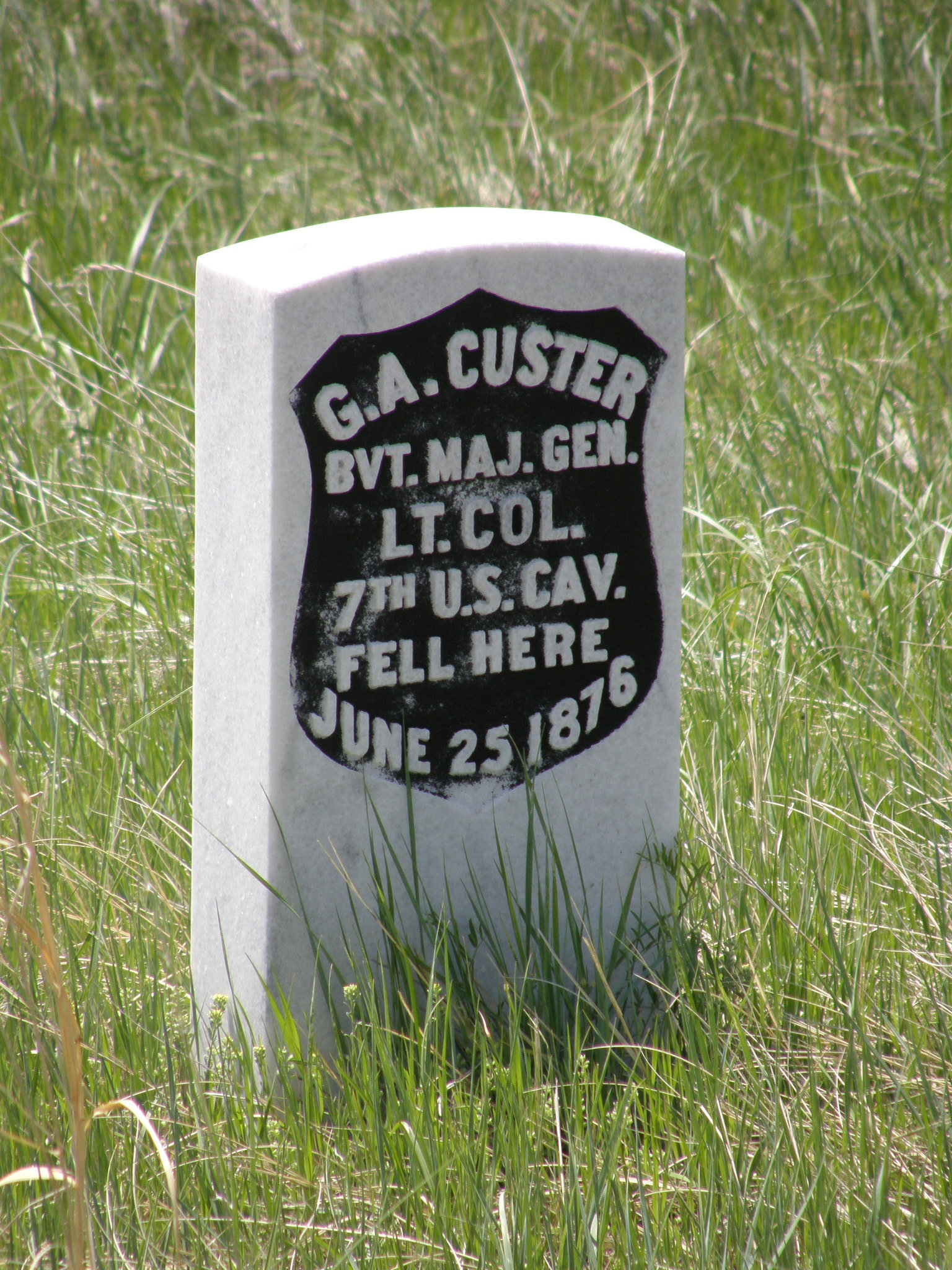 Custer's Grave at Little Bighorn