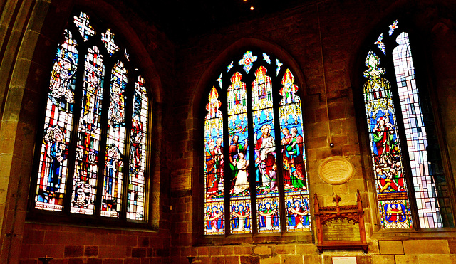 Stained Glass St Nicholas Cathedral.Newcastle