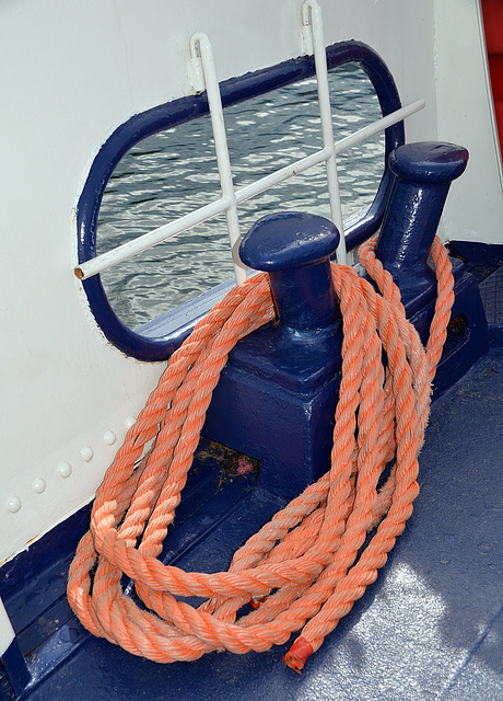Blau Weiss Orange Sicherheit an Bord Blau Weiss Orange Sicherheit an Bord