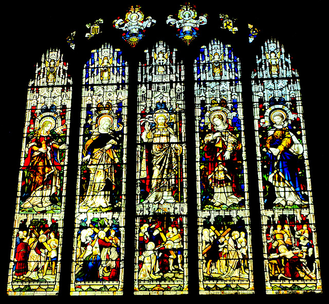 Stained Glass St Nicholas Cathedral.Newcastle