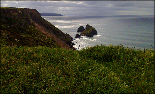 Basset Cove and Crane Islands with a peaceful sea.