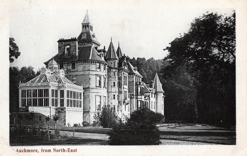 Auchmore House, Perthshire, Scotland (Blown up 1962)