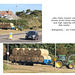 John Deere tractor with hay roll trailer - Bishopstone - 22 9 2021