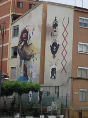 Wall paintings.