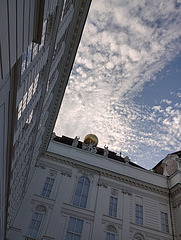 Mackerel skies - Vienna Hofburg Palace.