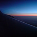 Midnight sun over Greenland