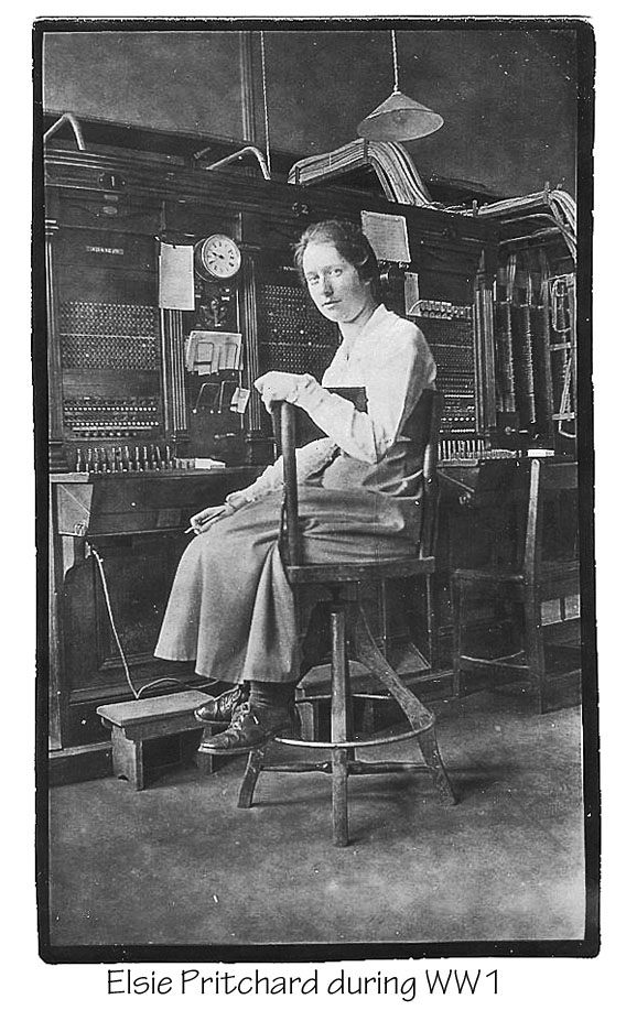 Elsie Pritchard telephonist WW1