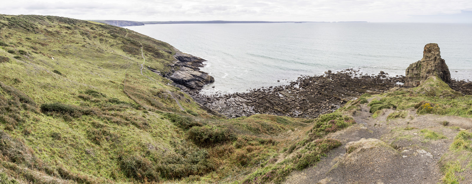 Rickets Head south mining activity panorama