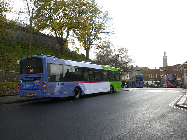 First Eastern Counties 69555 (BF12 KWR) in Norwich - 2 Dec 2022 (P1140217)