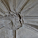 dorchester abbey church, oxon dragon eating man, boss, detail of mid c14 sedilia c.1340  (81)