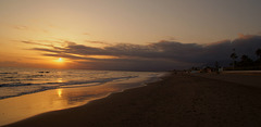 Sunset am Strand bei Malaga
