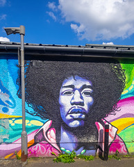 Jimi Hendrix Mural, Brown's Lane, Paisley