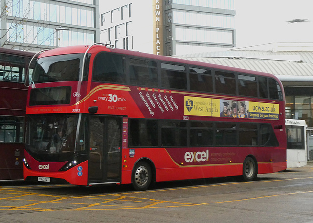 First Eastern Counties 36913 (YN69 XZT) in Norwich - 2 Dec 2022 (P1140269)