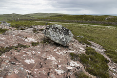 Gneiss erratic on Stoer Group at Druim na Claise 3