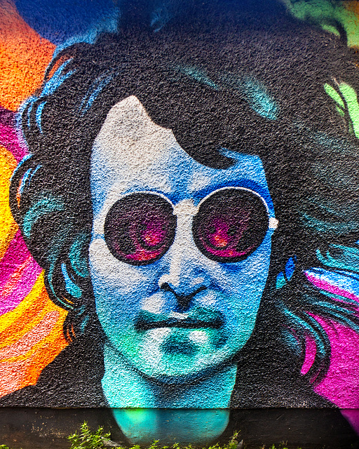 John Lennon Mural, Brown's Lane, Paisley