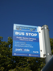 Ipswich Park & Ride bus stop - 8 Jul 2022 (P1120181)