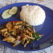 Poulet et riz 40 baht ($1.75 CAN)