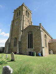 swavesey church, cambs  (11) c13 and late c14 tower, c14 aisle