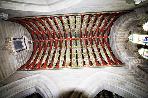 Chancel Ceiling, St Mary The Virgin, Hanbury, Worcestershire