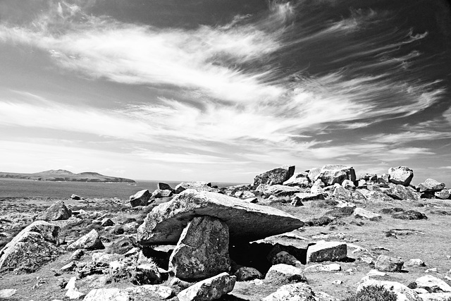 Coetan Arthur Cromlech in Infrared