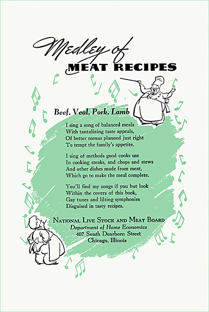 "Medley of Meat Recipes (2)," c1945