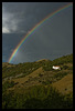 Rainbow and two-tone sky