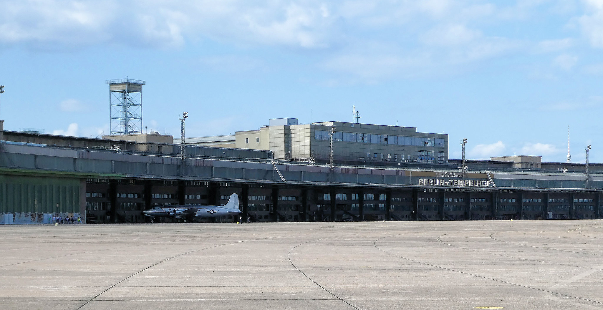 Berlin (D) 13 août 2019. L'ex-aéroport de Tempelhof. Désormais lieu de mémoire historique.