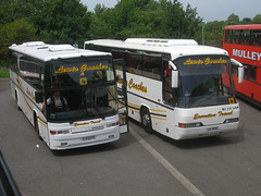 Lewis Coaches YJI 5279 and LUI 9696 in Bury St. Edmunds - 28 Jun 2012 (DSCN8372)