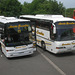 Lewis Coaches YJI 5279 and LUI 9696 in Bury St. Edmunds - 28 Jun 2012 (DSCN8372)