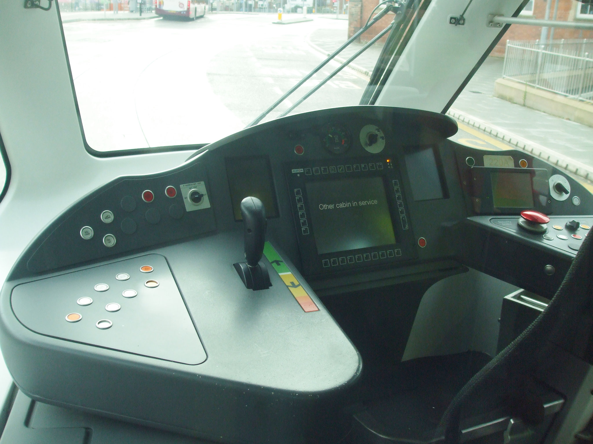 DSCF5293 Driver's cab on NET (Nottingham Express Transit) tram 220 - 25 Sep 2016