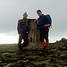 Jim & Alan at summit of High Street 2718ft ,Lake District 10th September 1996.