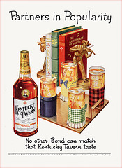 Kentucky Tavern Bourbon Ad, 1950