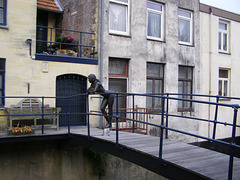 (Hbm) Bench on a Bridge and a girl