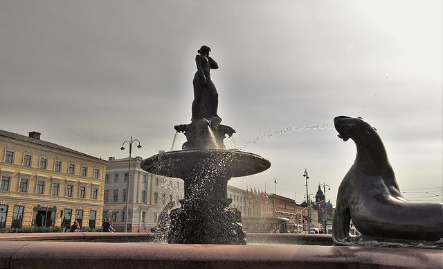 Spitting Seal Fountain 1