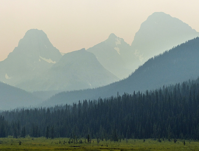 Smoke from wildfires